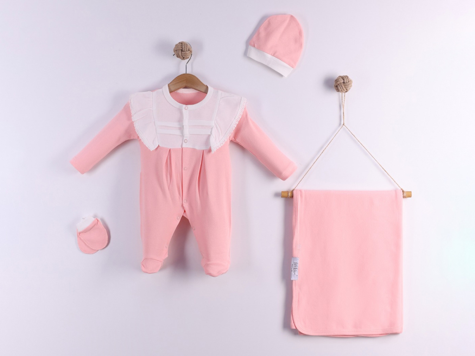 0/3 AY KIZ BEBEK TAKIM 4\'LÜ SET