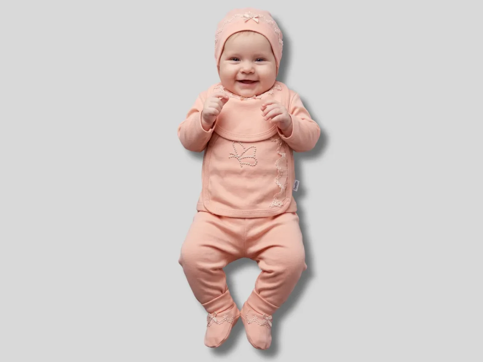 0/6 AY KIZ BEBEK TAKIM 5\'Lİ KELEBEK TAŞLI