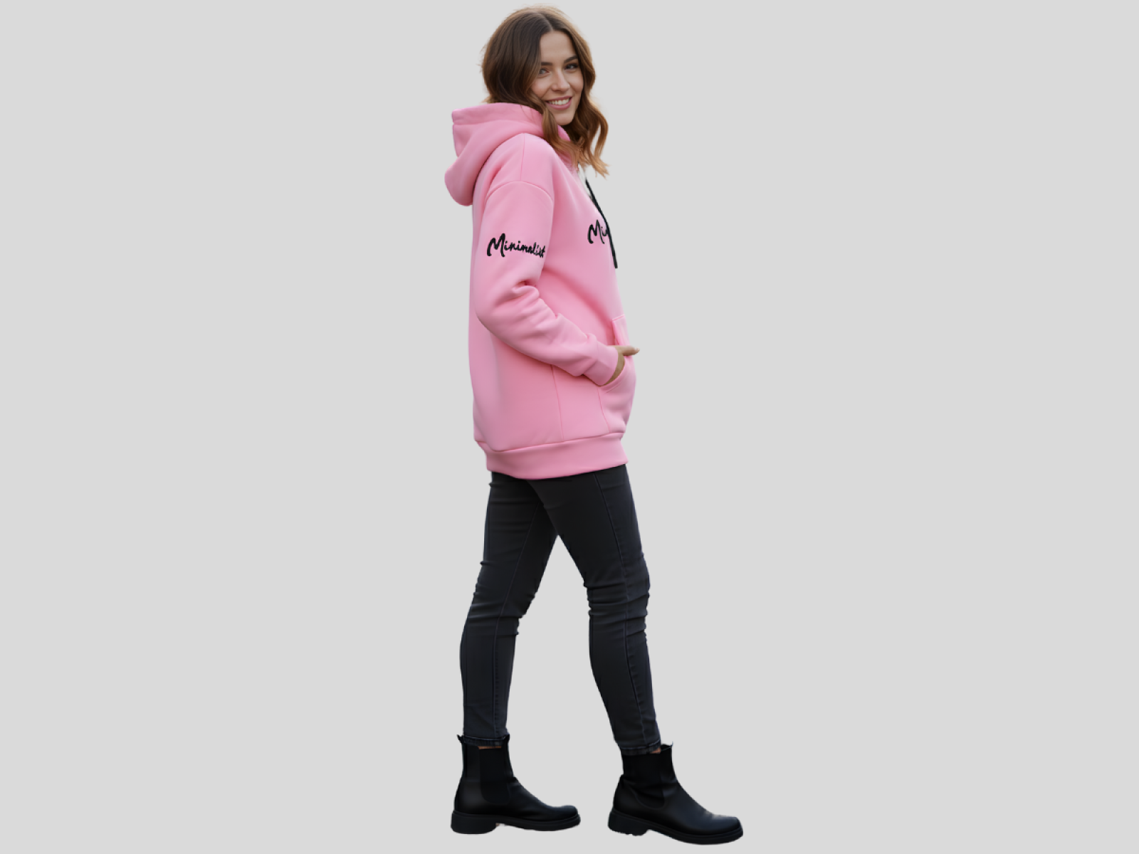 9/12 YAŞ KIZ HIRKA KAPŞONLU MİNİMALİST NAKIŞLI 30/150 2 İP