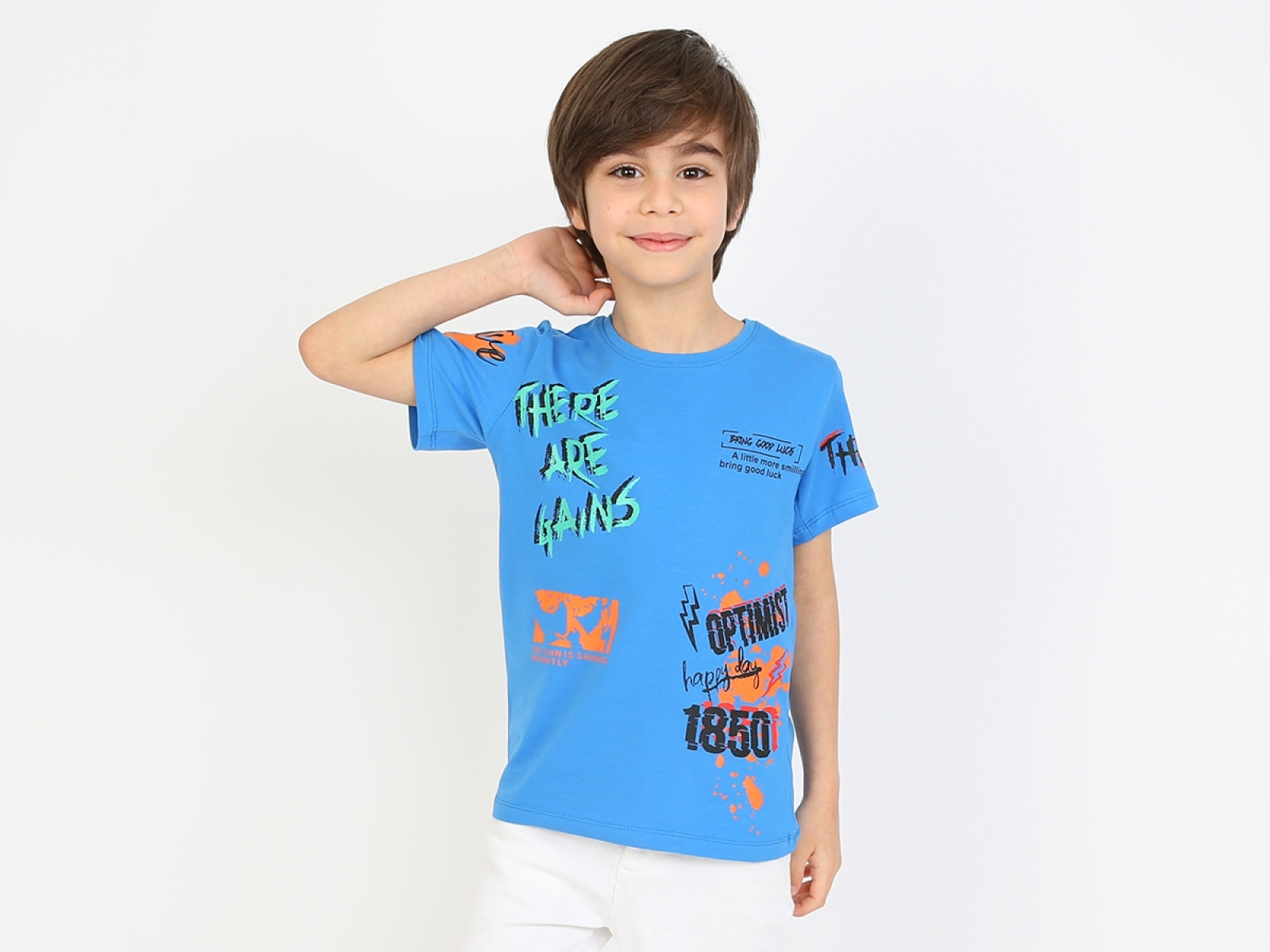 5/8 YAŞ ERKEK TSHIRT THERE ARE GANS BASKILI