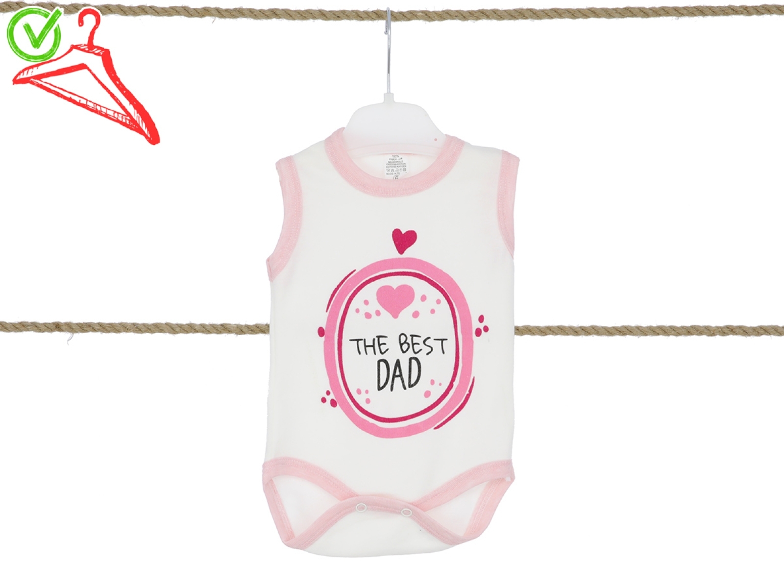 6/18 AY KIZ BADİ ASKILI BEST DAD BASKILI