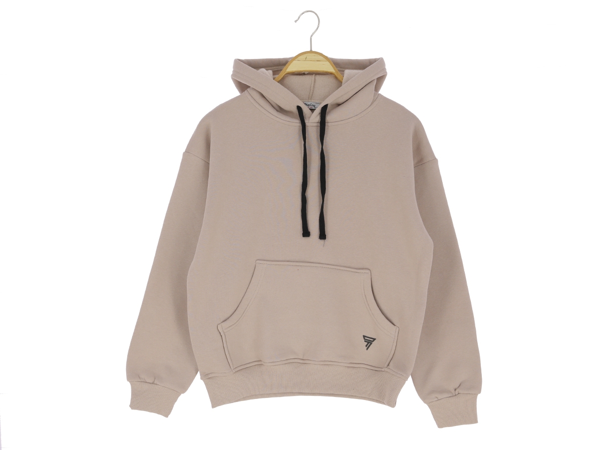 13/16 YAŞ KIZ SWEAT KAPŞONLU CEPLİ 3 İP ŞRD
