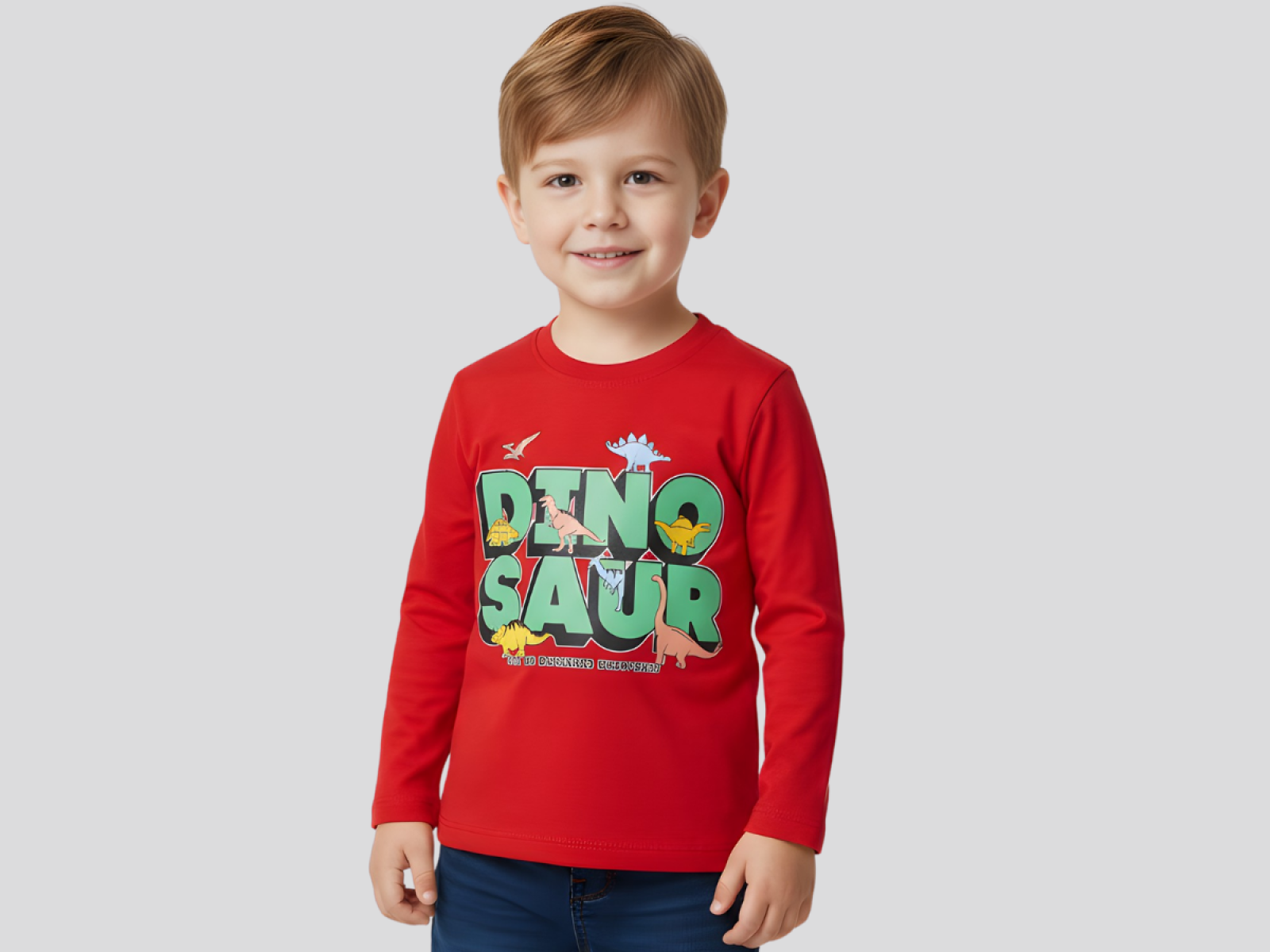1/4 YAŞ ERKEK BLUZ DINOSAUR