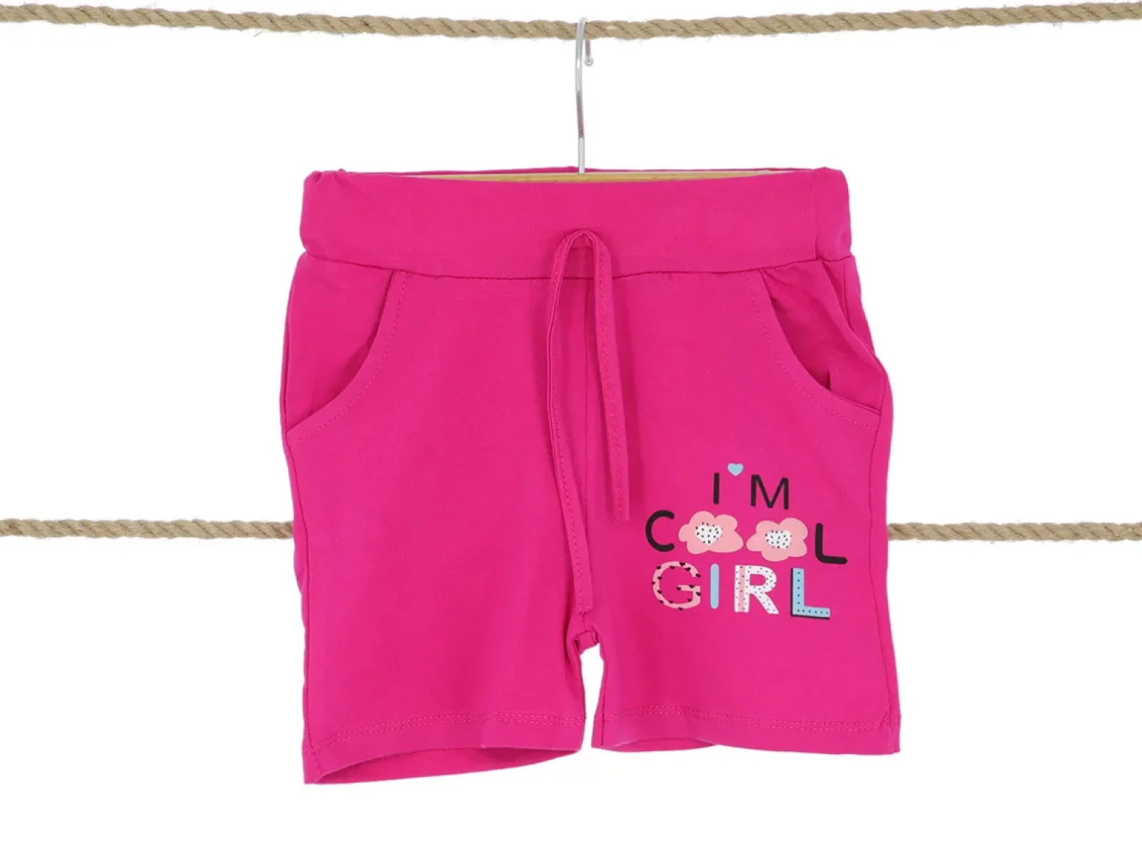 1/4 YAŞ KIZ ŞORT KALP GIRL BASKILI