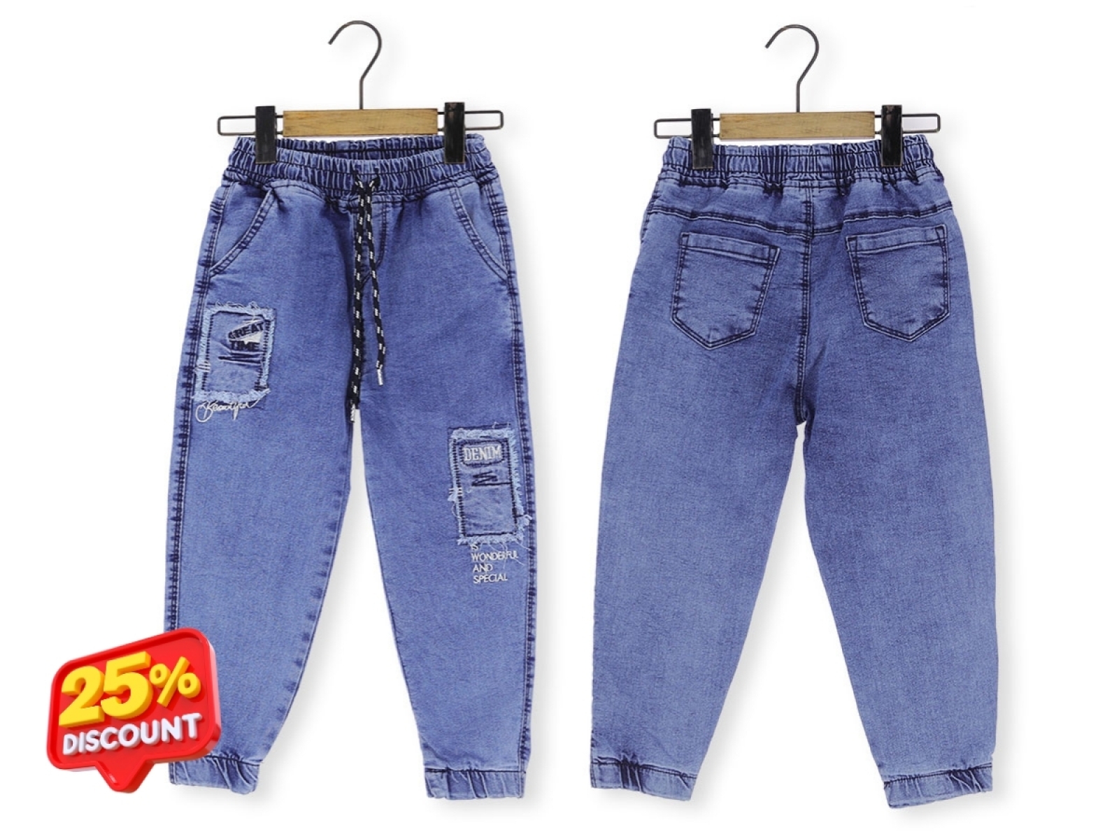 3/7 YAŞ ERKEK PANTOLON KOT LASTİKLİ