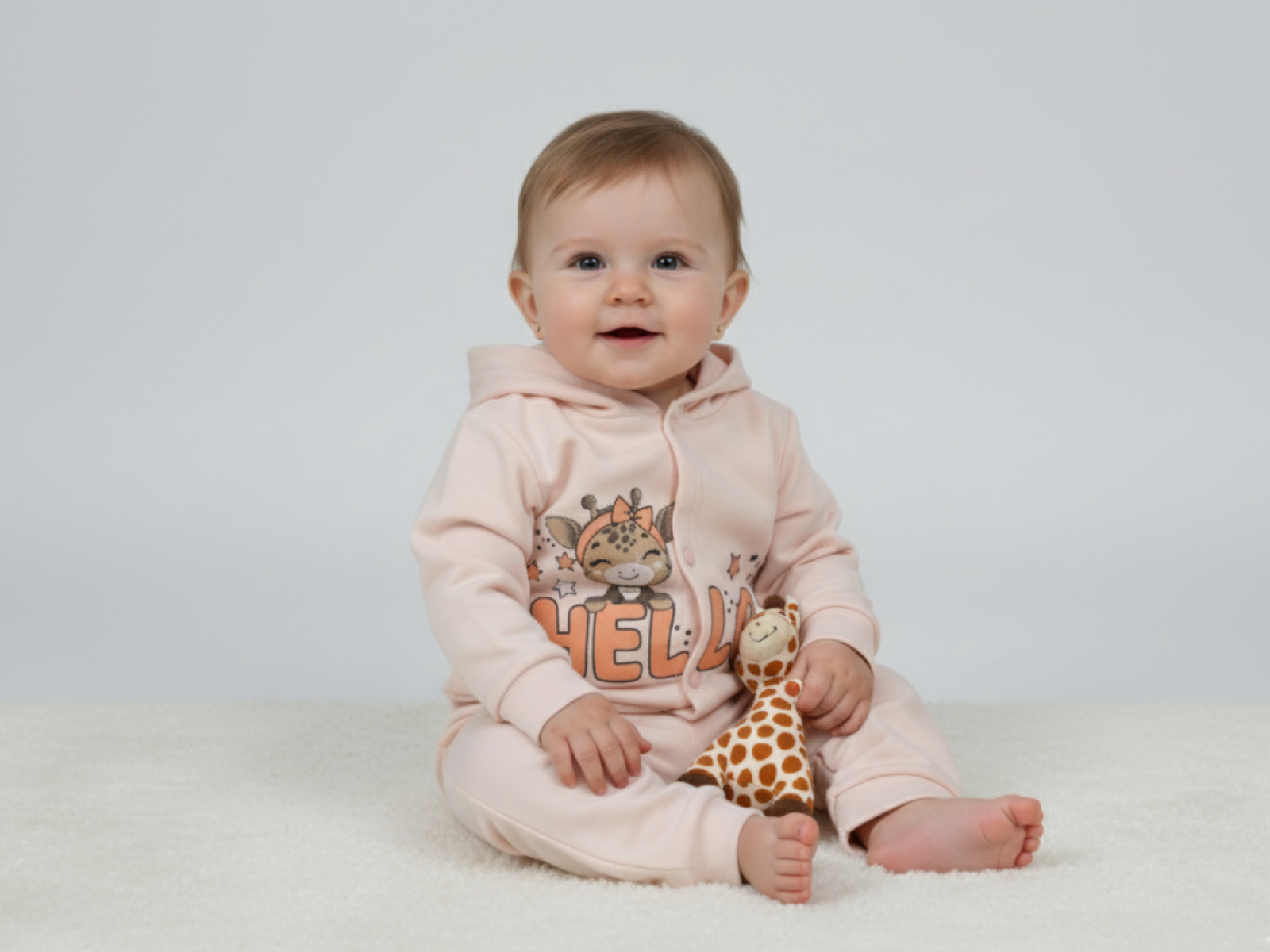 3/9 AY KIZ TAKIM \'3LÜ HIRKALI GIRAFFE BASKILI
