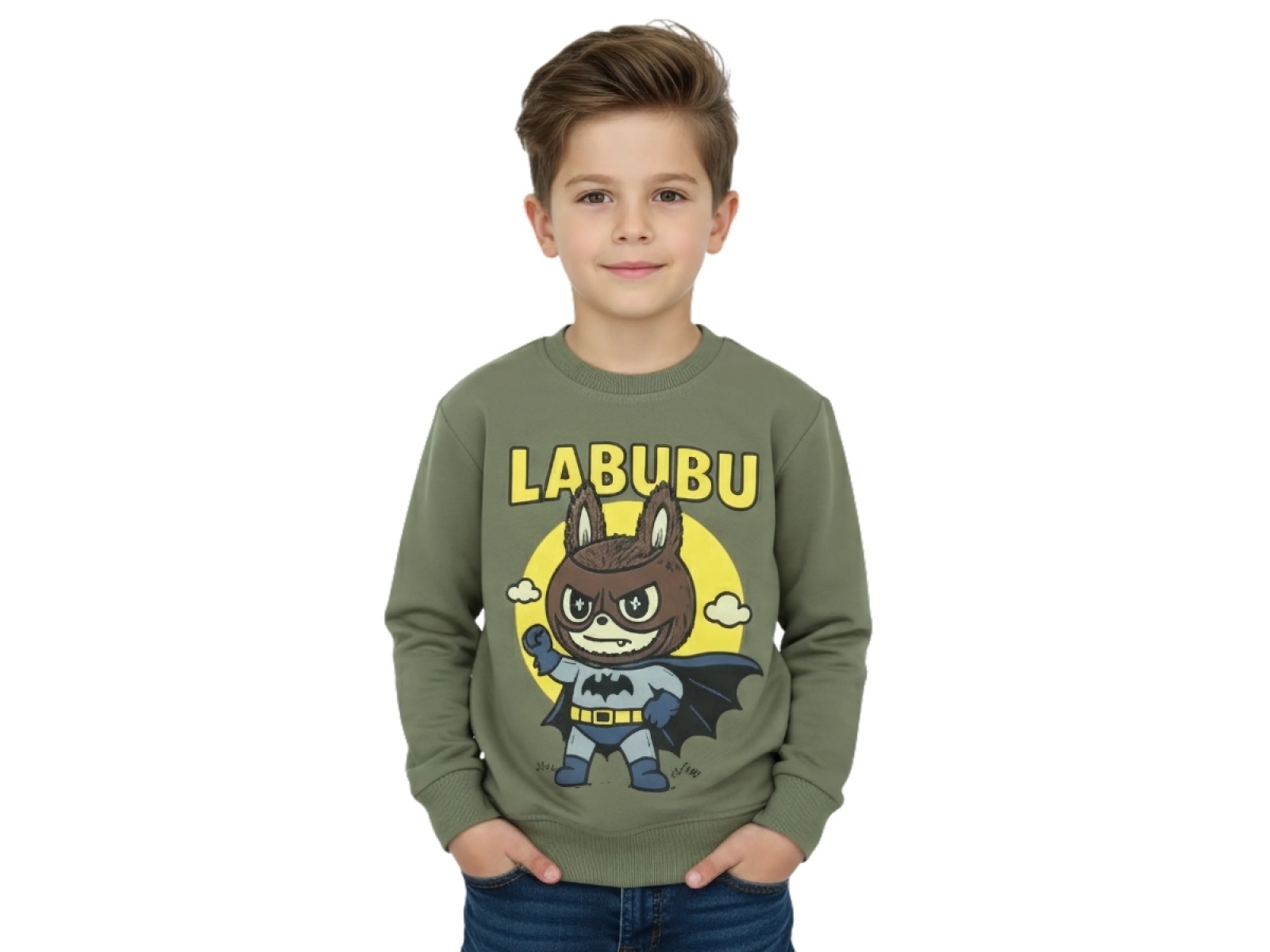 5/8 YAŞ ERKEK BLUZ LABUBU BASKILI