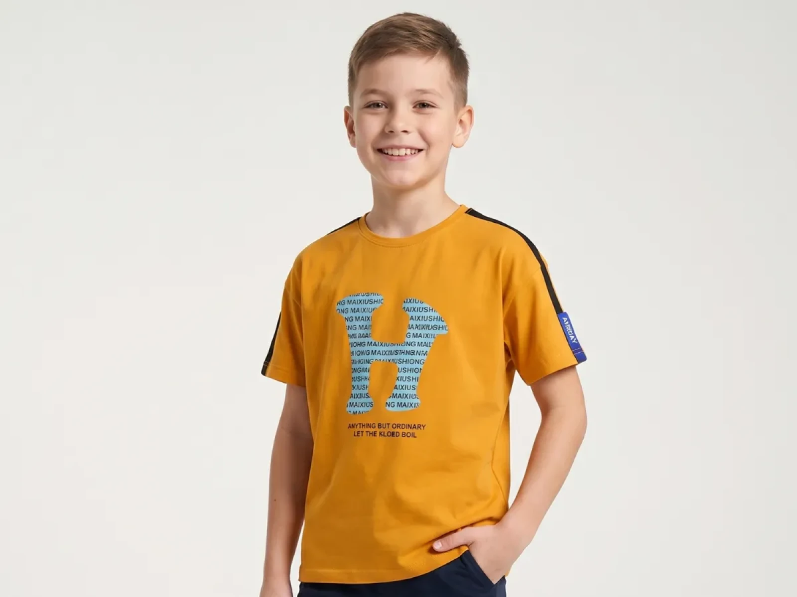 5/8 YAŞ ERKEK TSHİRT BASKILI 36/1 KOMPAK