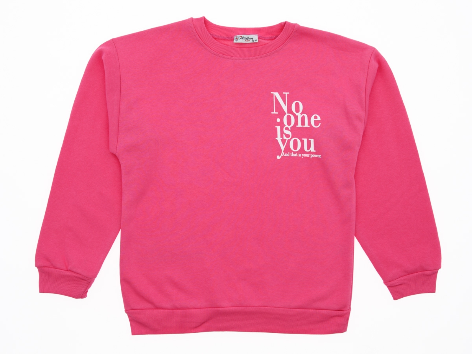 13/16 YAŞ KIZ SWEAT NO ONE IS YOU 3 İP ŞARDONLU