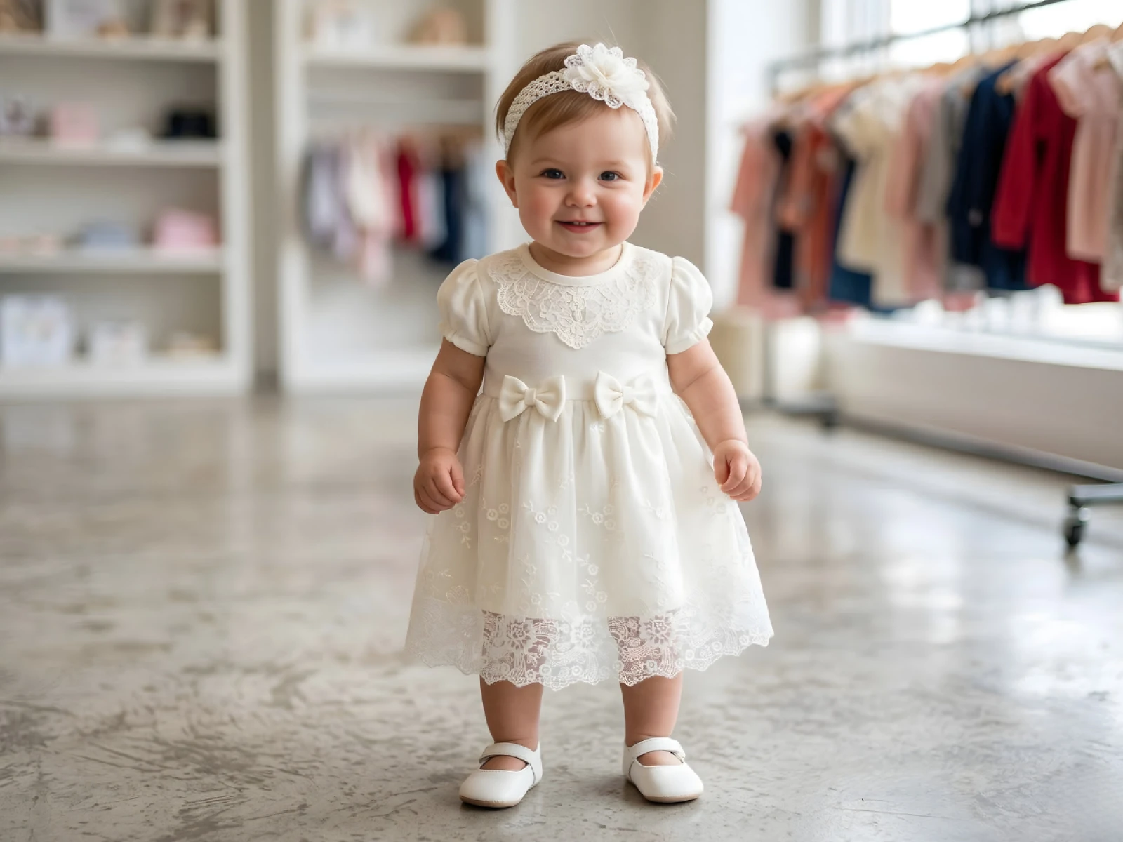 6/12 AY KIZ BEBE ELBİSE BANDANALI