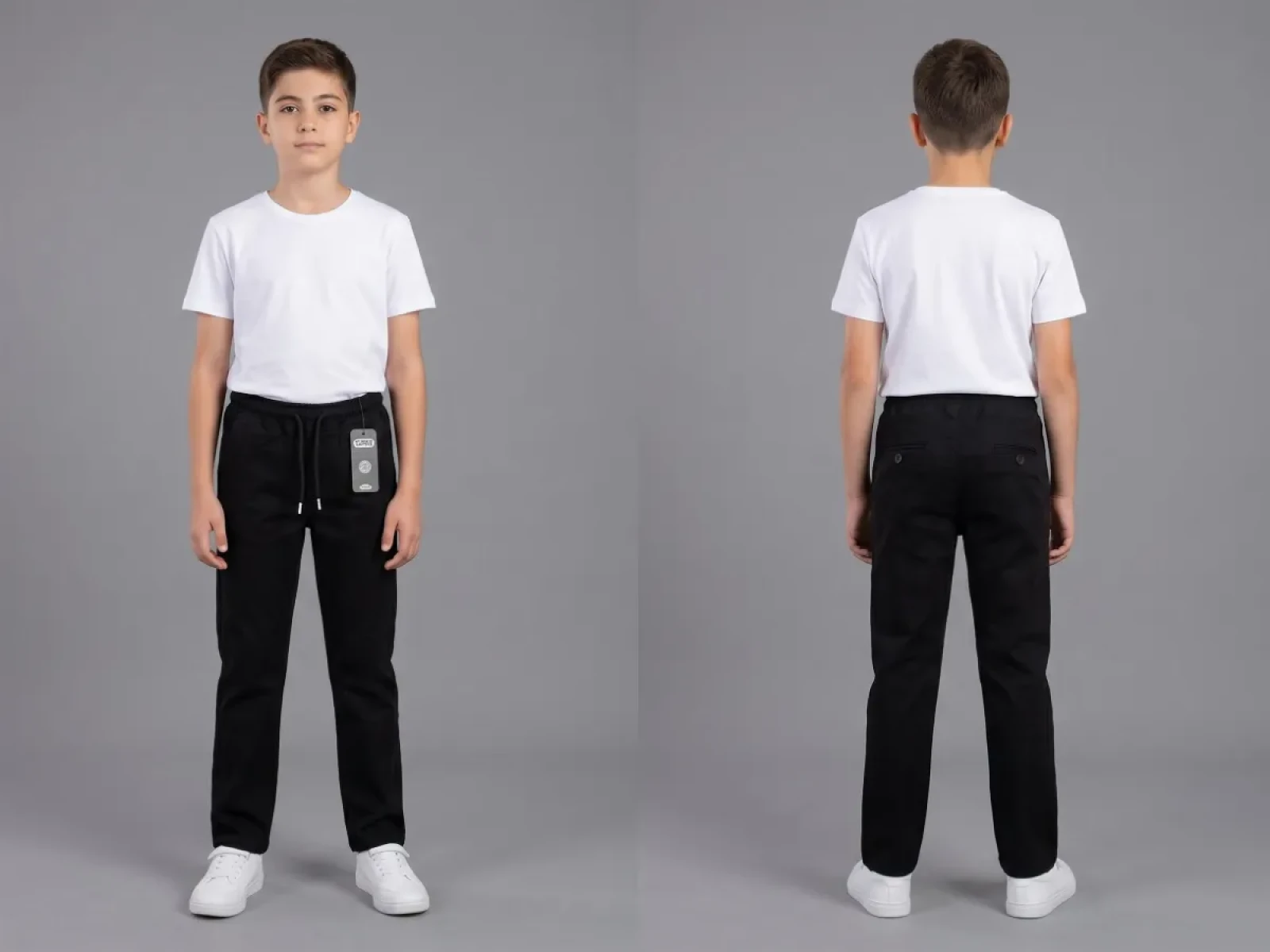 6/9 YAŞ PANTOLON LASTİKLİ LİKRALI FLATOLU