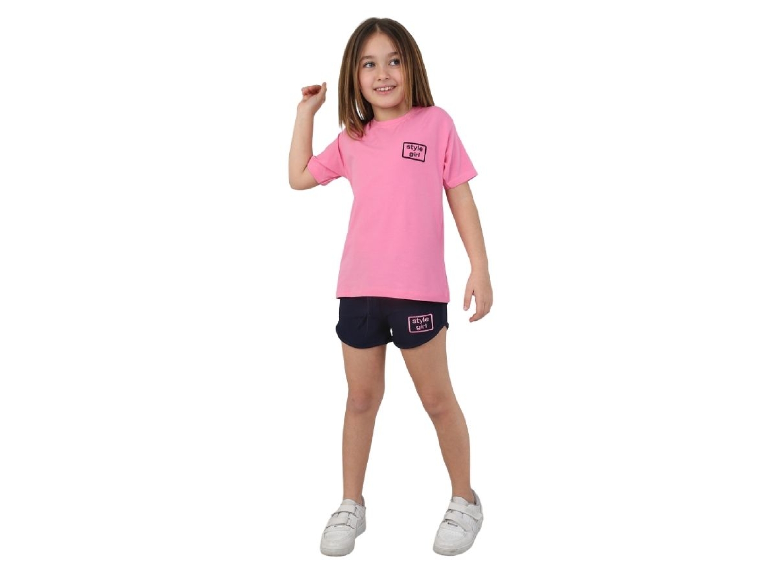 7/10 YAŞ KIZ TAKIM ŞORTLU STYLE GİRL NAKIŞLI