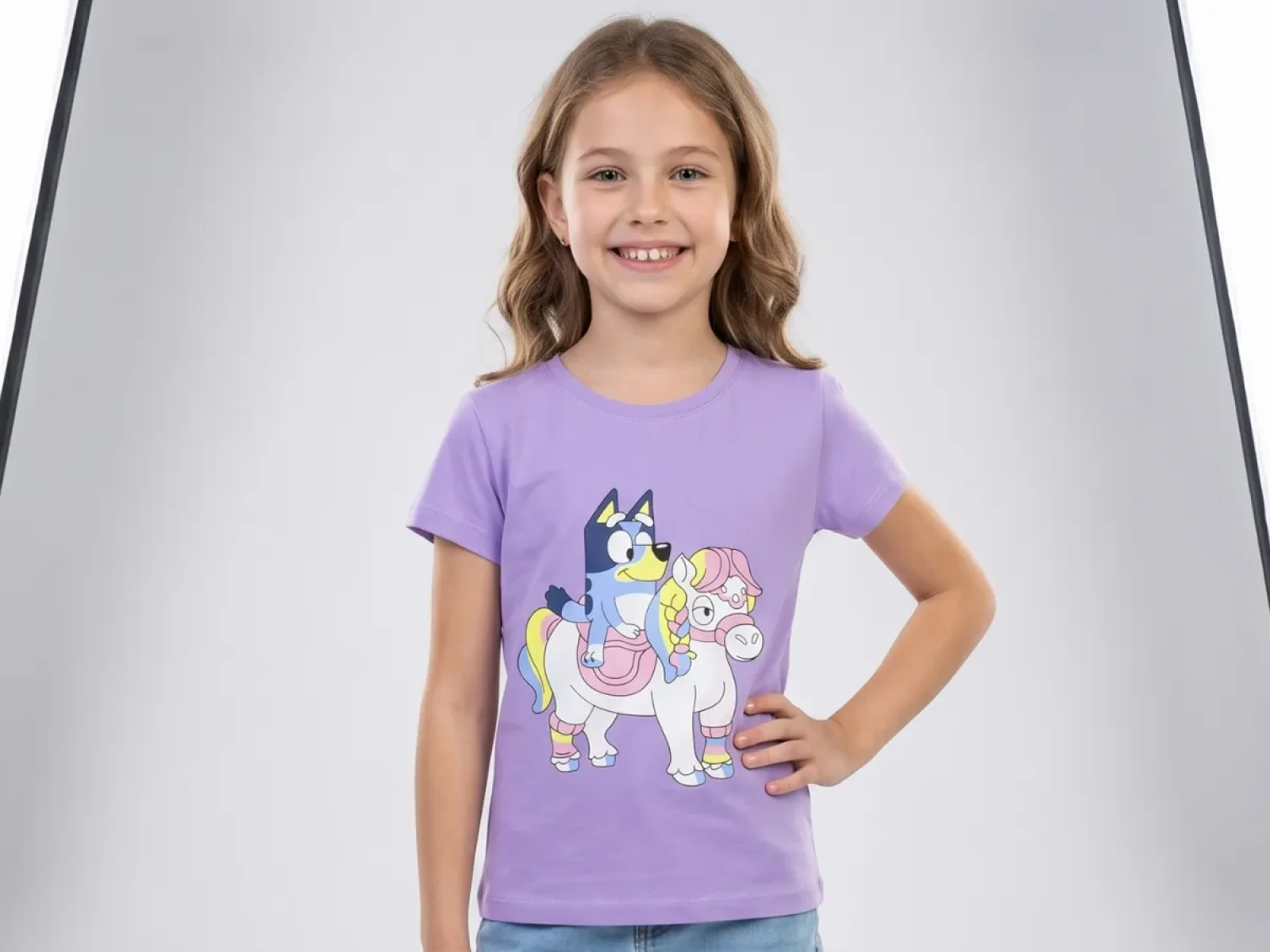 7/10 YAŞ KIZ TSHİRT BLUEY BASKILI