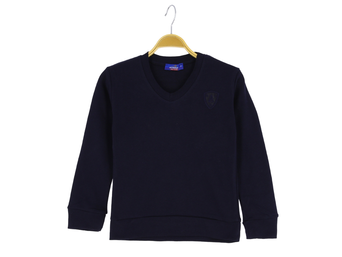 7/15 YAŞ ERKEK SWEAT OKULLUK LACİVERT RENK 30/1 İNTERLOK