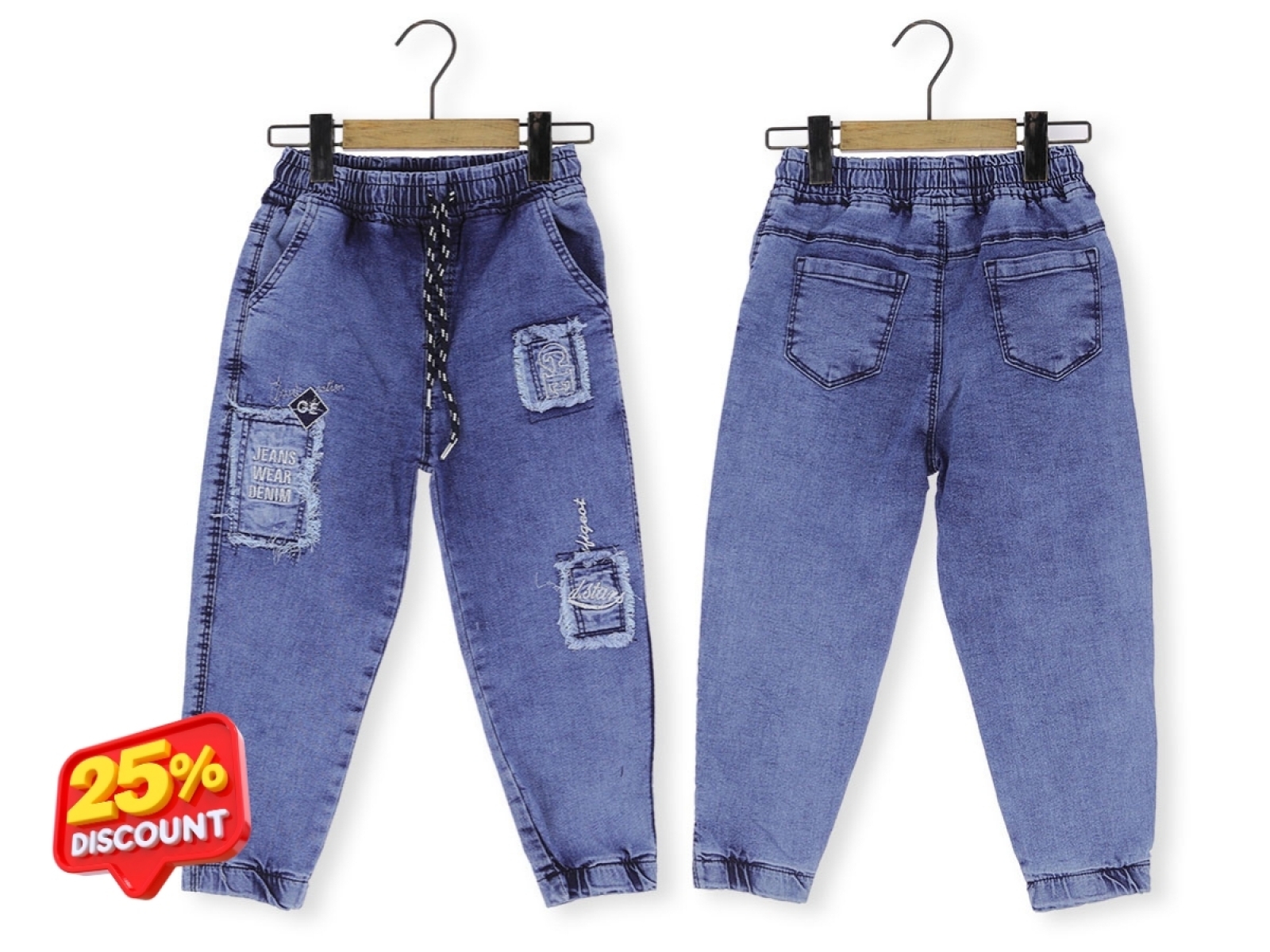 8/12 YAŞ ERKEK PANTOLON KOT LASTİKLİ