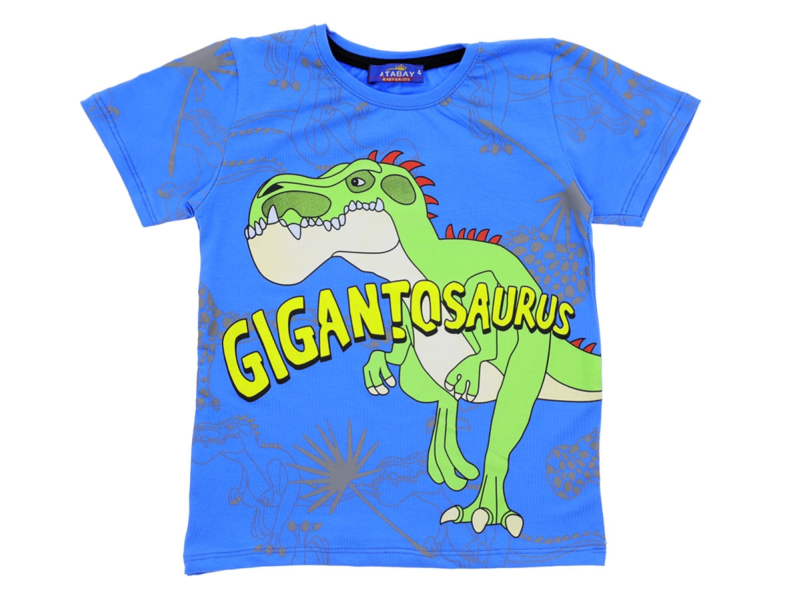 1/4 YAŞ ERKEK TSHİRT DİNAZOR GIGANTOSAURUS BASKILI 36/1 SÜPREM