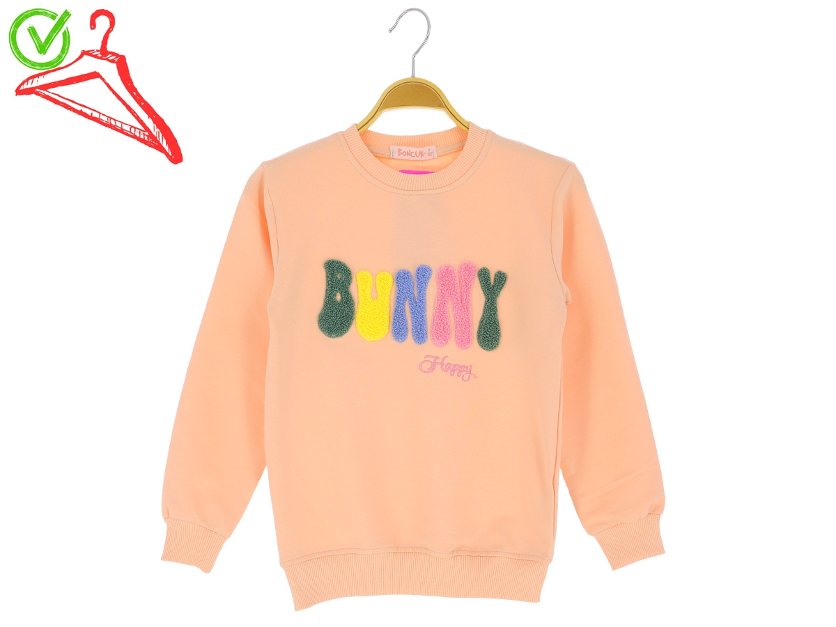 9/12 YAŞ KIZ BLUZ BUNNY HAPPY NAKIŞLI