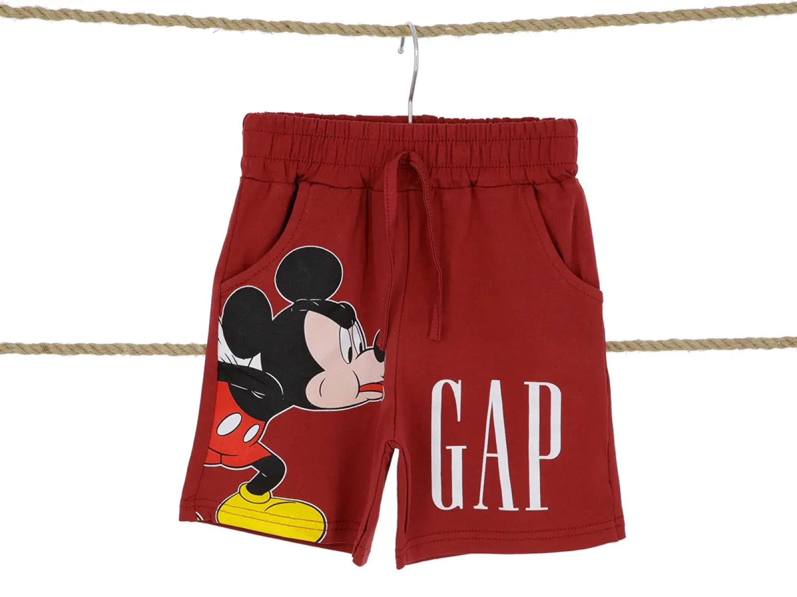 7/10 YAŞ ERKEK ŞORT CEPLİ MİCKEY GAP BASKILI