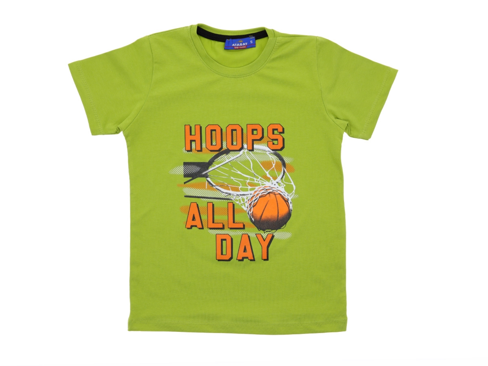 1/4 YAŞ ERKEK TSHIRT HOOPS ALL DAY BASKILI