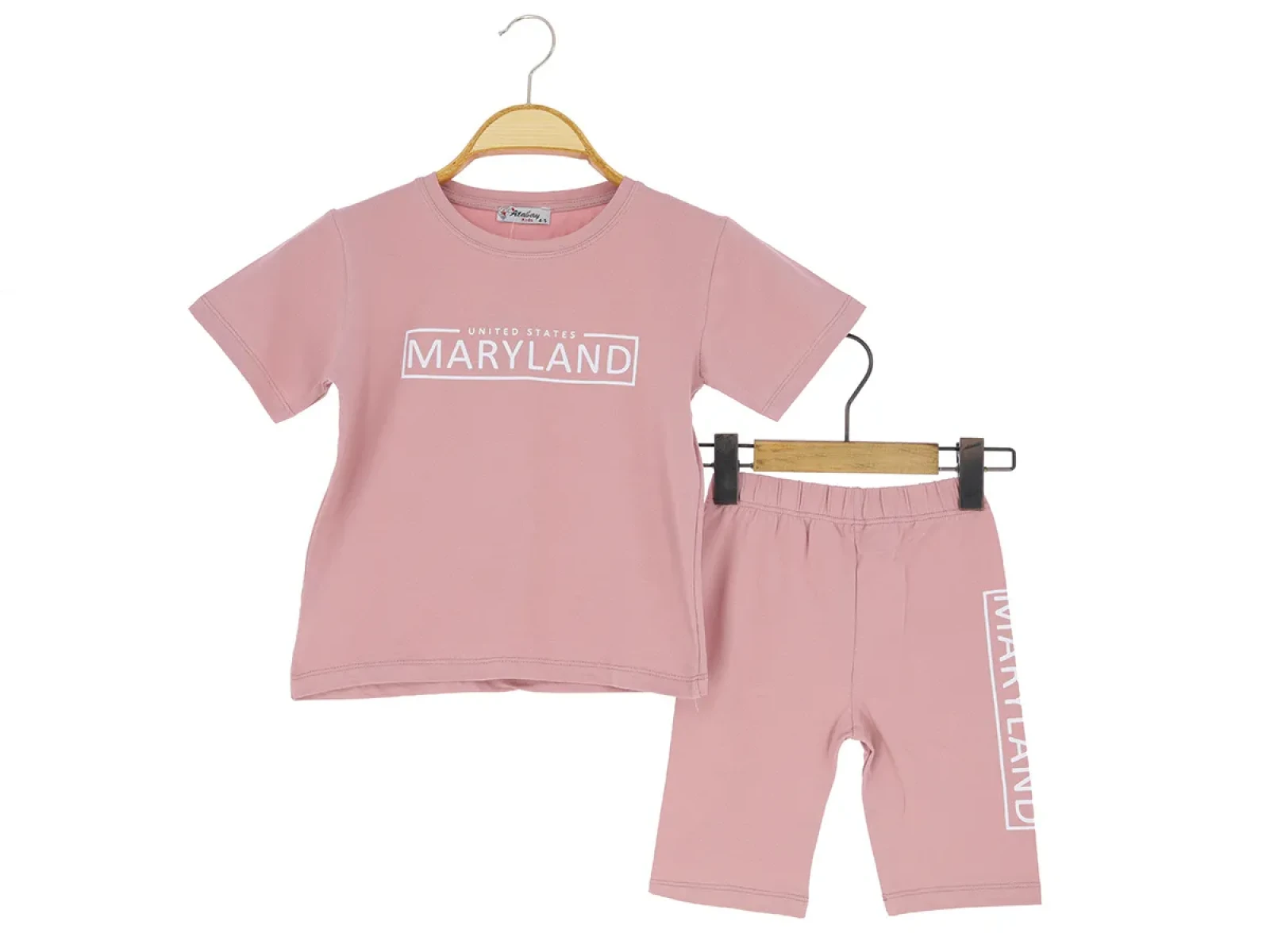 9/12 YAŞ KIZ TAKIM KAPRİLİ MARYLAND BASKILI 36/1 KOMPAK