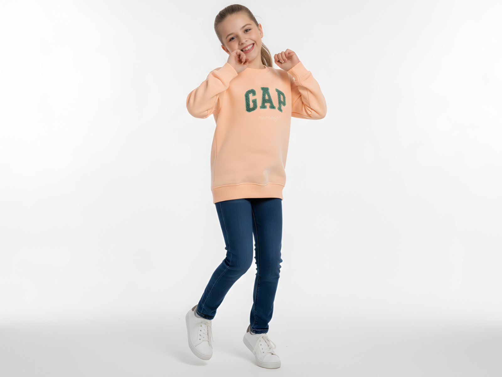 5/8 YAŞ KIZ BLUZ GAP MORNİNG NAKIŞLI