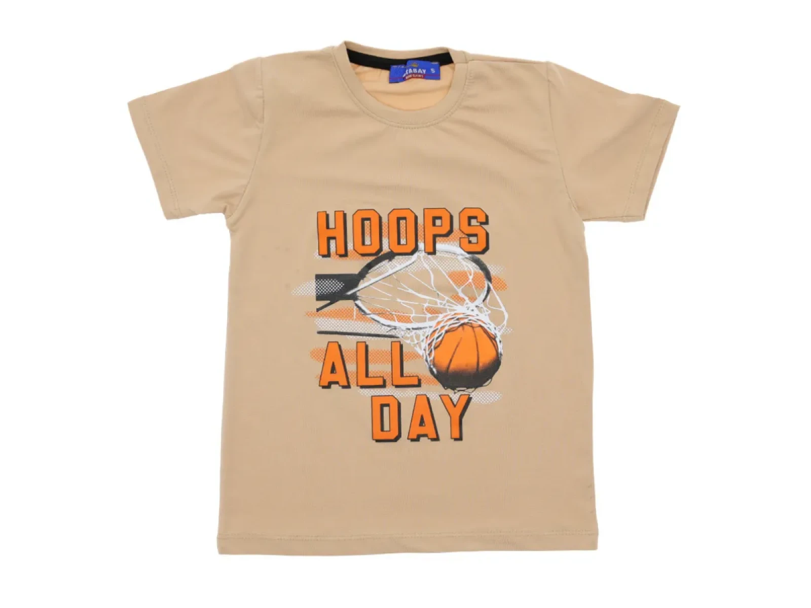 1/4 YAŞ ERKEK TSHIRT HOOPS ALL DAY BASKILI