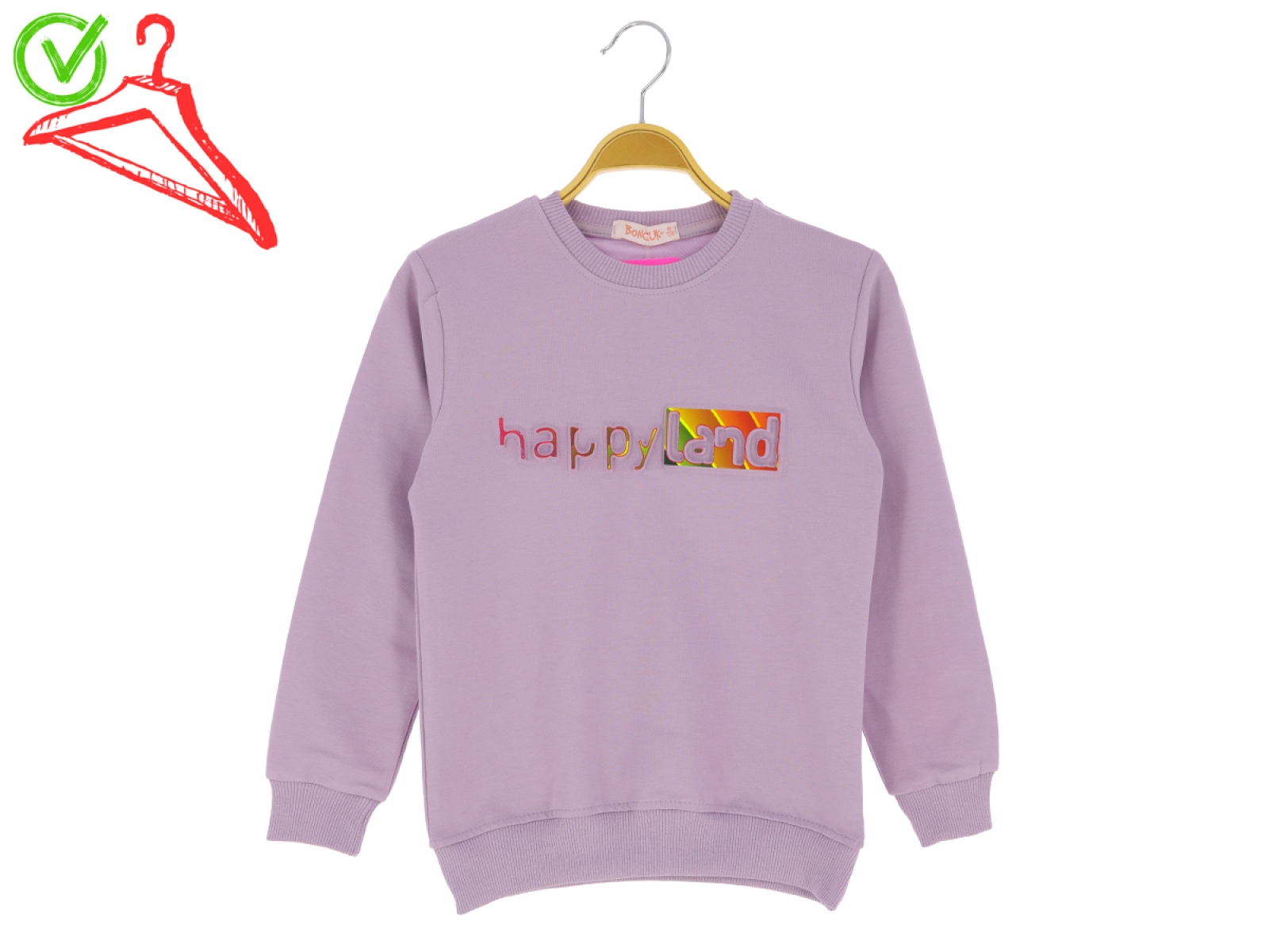 5/8 YAŞ KIZ BLUZ HAPPLAND BASKILI