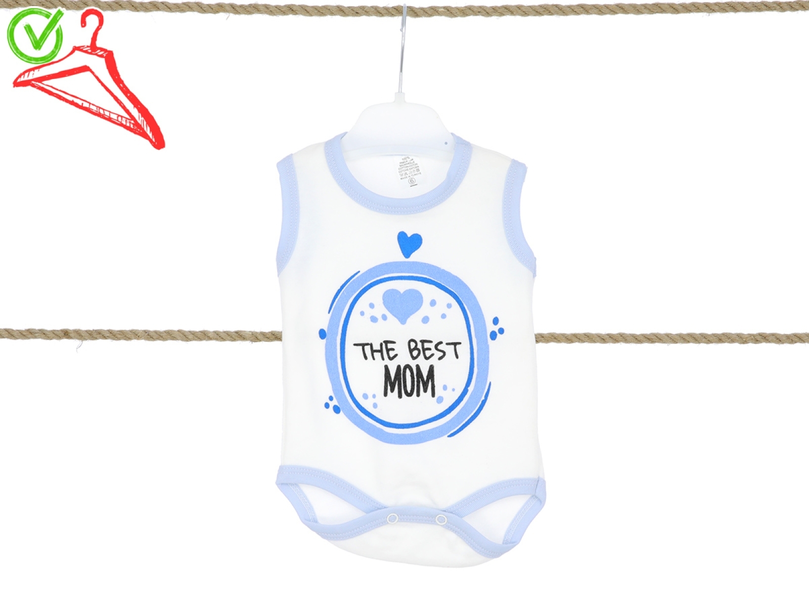 6/18 AY ERK BADİ ASKILI BEST MOM BASKILI
