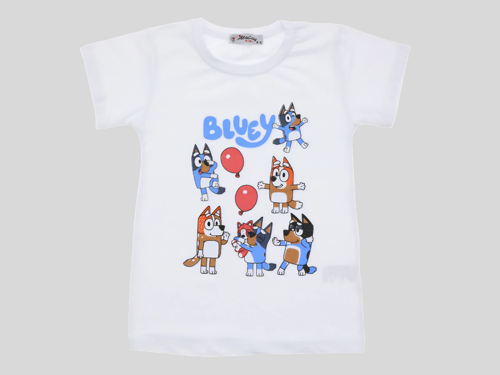 5/8 YAŞ KIZ TSHİRT BALON BLUEY BASKILI