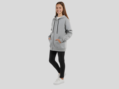 13/16 YAŞ KIZ HIRKA KAPŞONLU MİNİMALİST NAKIŞLI 30/150 2 İP