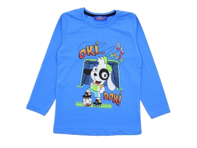 1/4 YAŞ ERKEK BLUZ OKİ DOKİ KÖPEK BASKILI