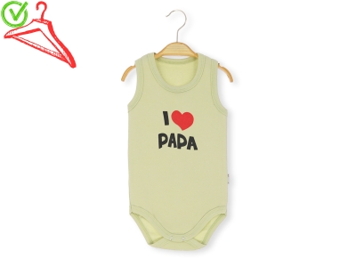 3/18 AY BEBE BADİ ASKILI I LOVE PAPA BASKILI