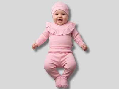 3/9 AY BEBE KIZ TAKIM 3\'LÜ BADİLİ