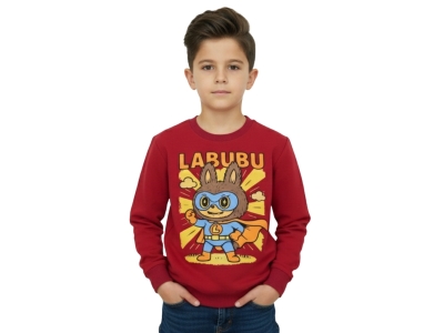 5/8 YAŞ ERKEK BLUZ LABUBU BASKILI