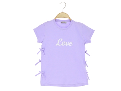 5/8 YAŞ KIZ TSHİRT LOVE BASKILI