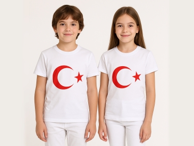 5/8 YAŞ TSHIRT TÜRK BAYRAKLI BASKI