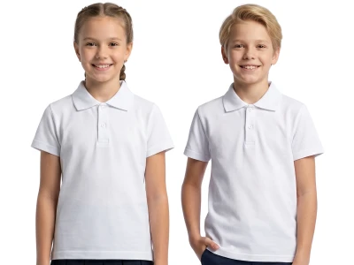 5/8 YAŞ UNISEX TSHİRT LACOST OKULLUK BEYAZ