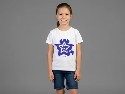 9/12 YAŞ KIZ TSHİRT YILDIZ A SUPER STAR BASKILI